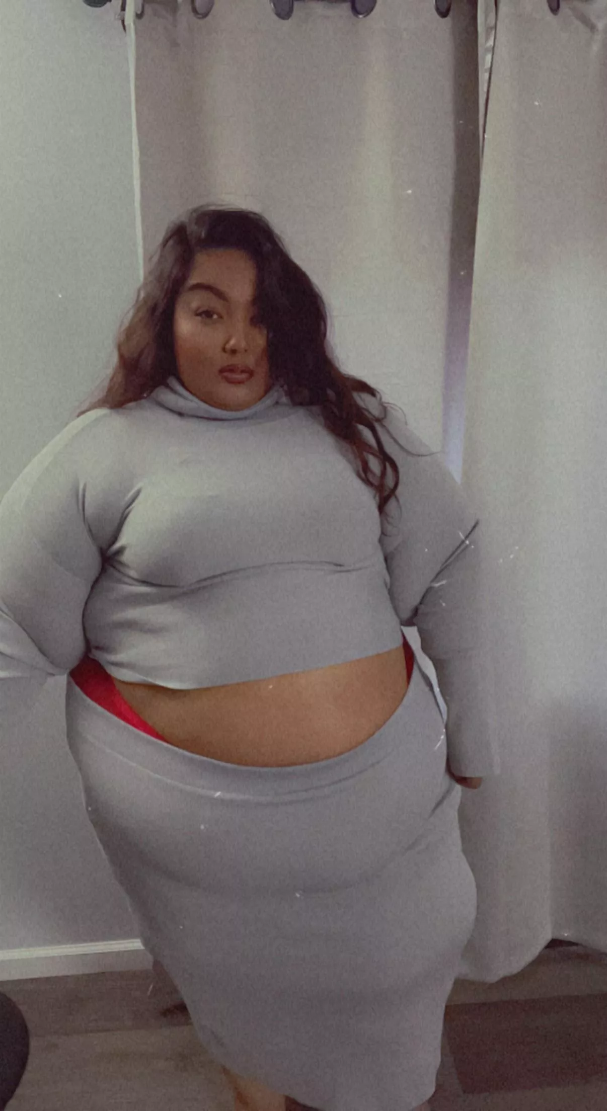 Want to see the red lingerie underneath? 😈