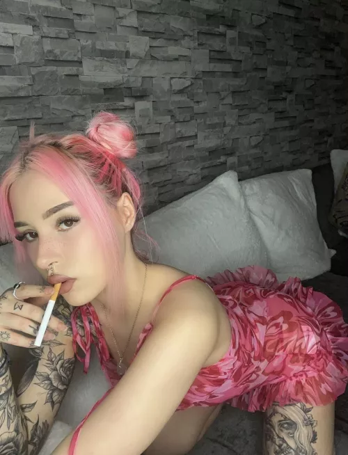 You simply cannot resist being my human ashtray