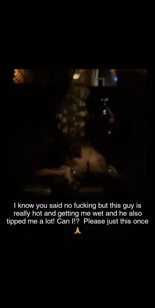 Your stripper wife wants to fuck a client and go agaisnt your rules! Can she?