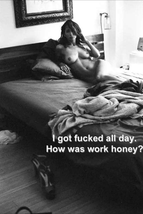 After a tiring day, this is how she will welcome you.