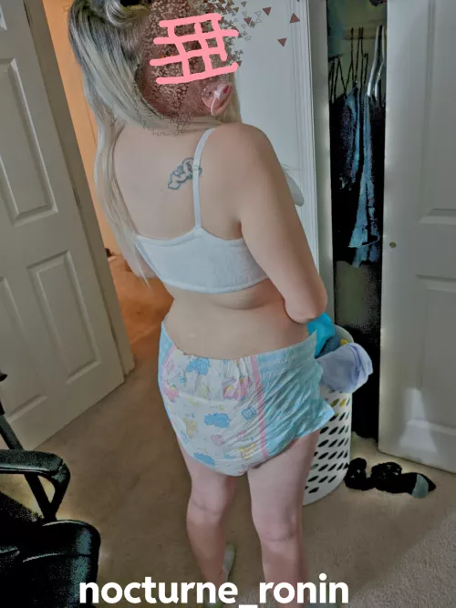 Baby girl went potty