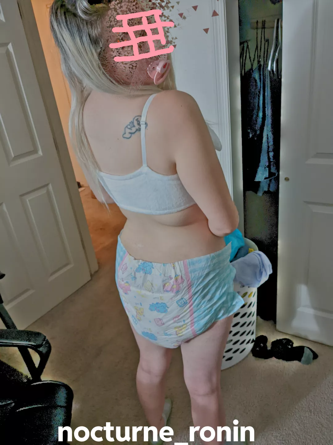 Baby girl went potty