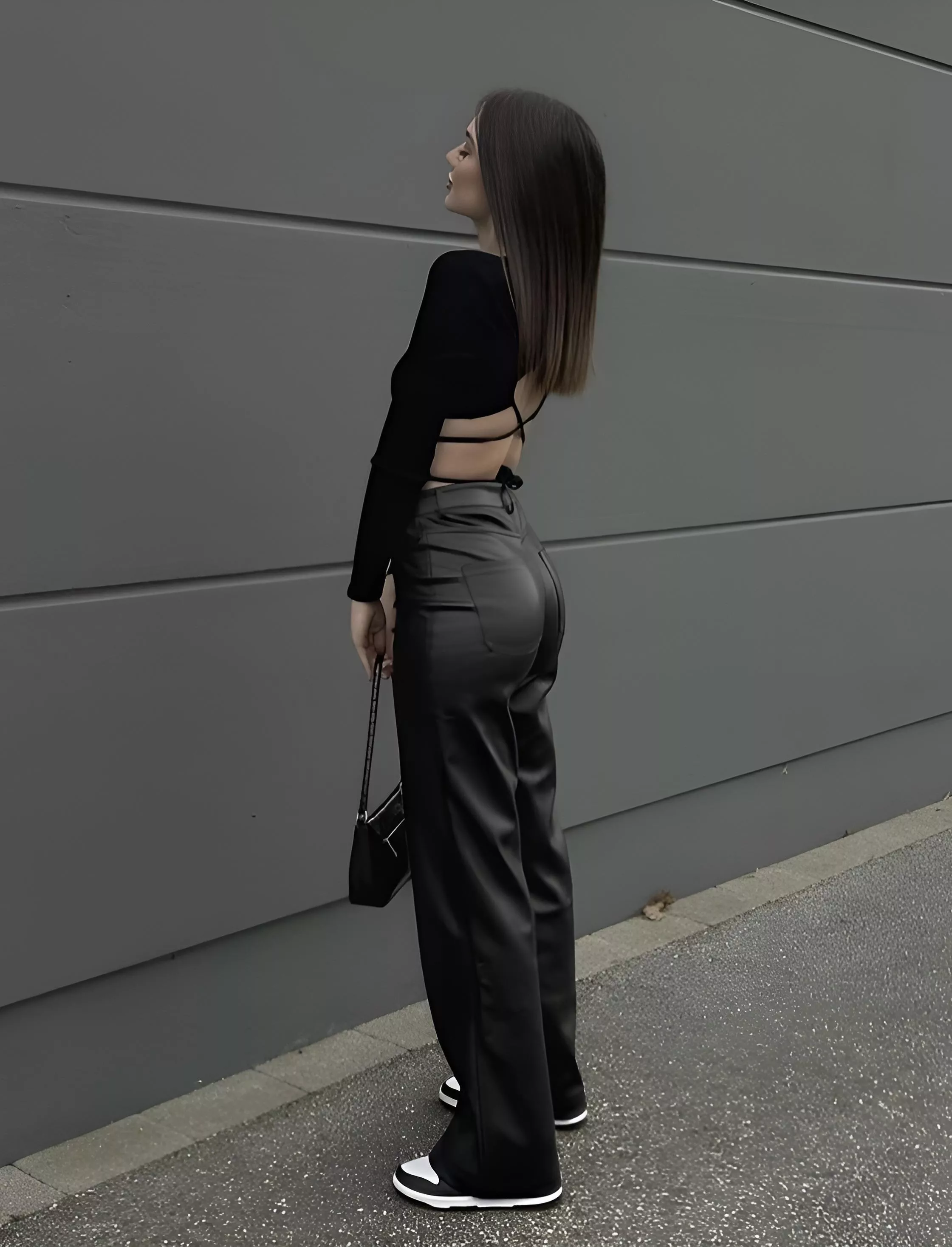 black outfit