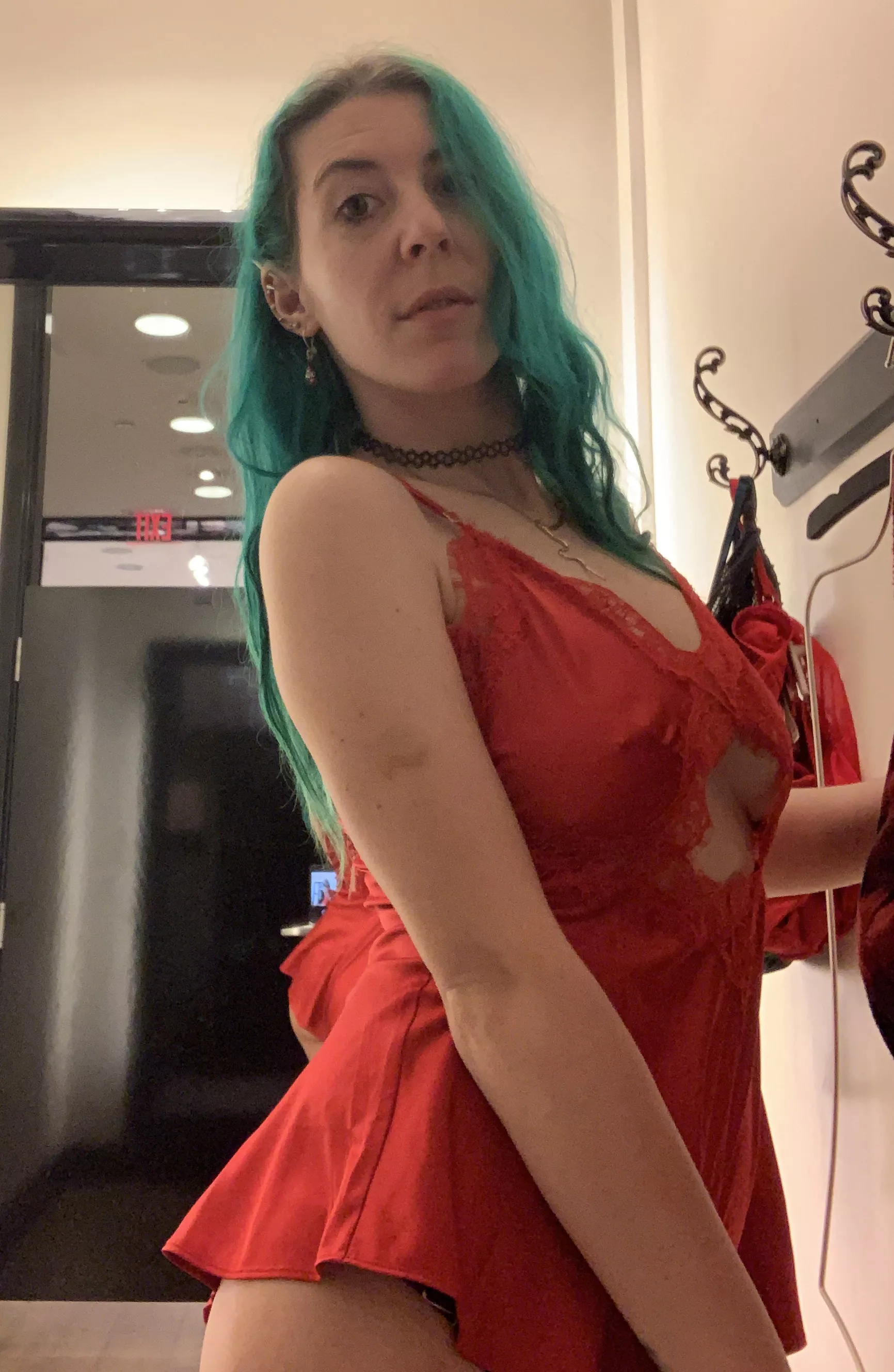 Can't resist trying on the new holiday collections