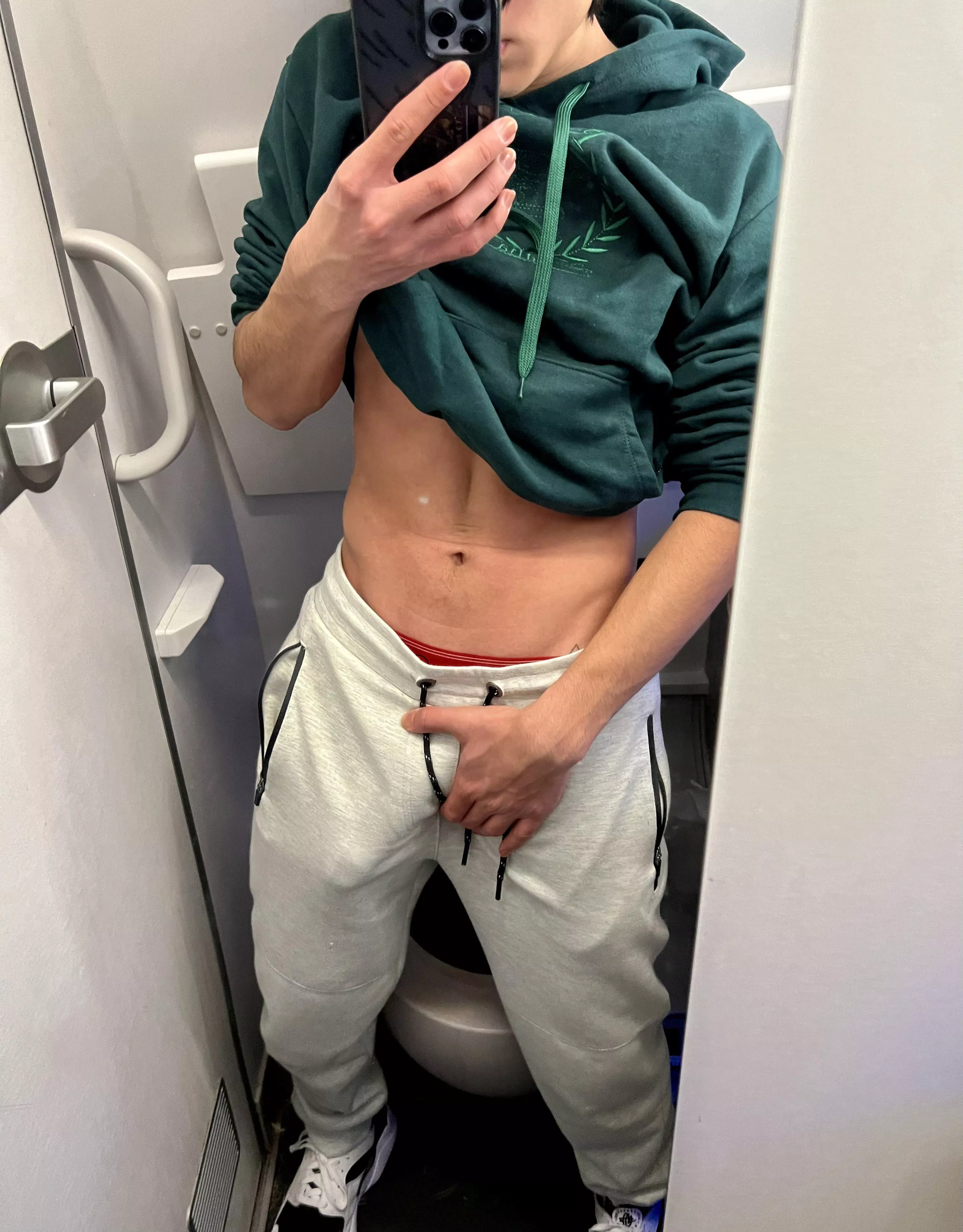 couldn’t help myself in the airplane bathroom