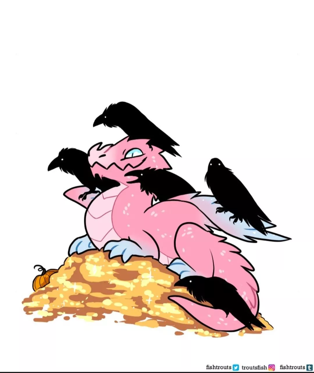 derg with nevermore birds (fishtrouts)