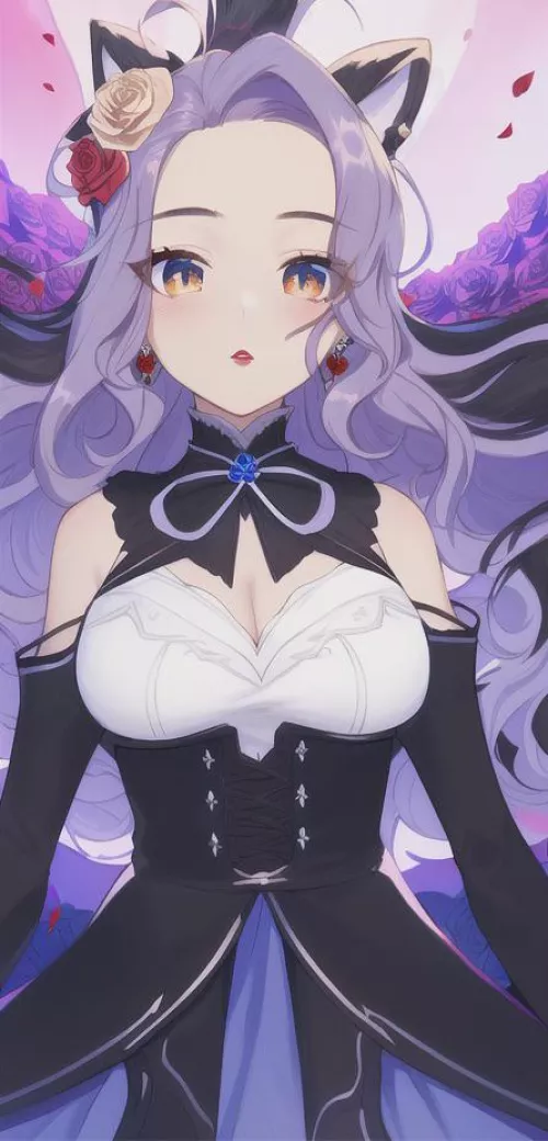 Do you think this neko girl is naughty or nice? 🤔 😈 😇