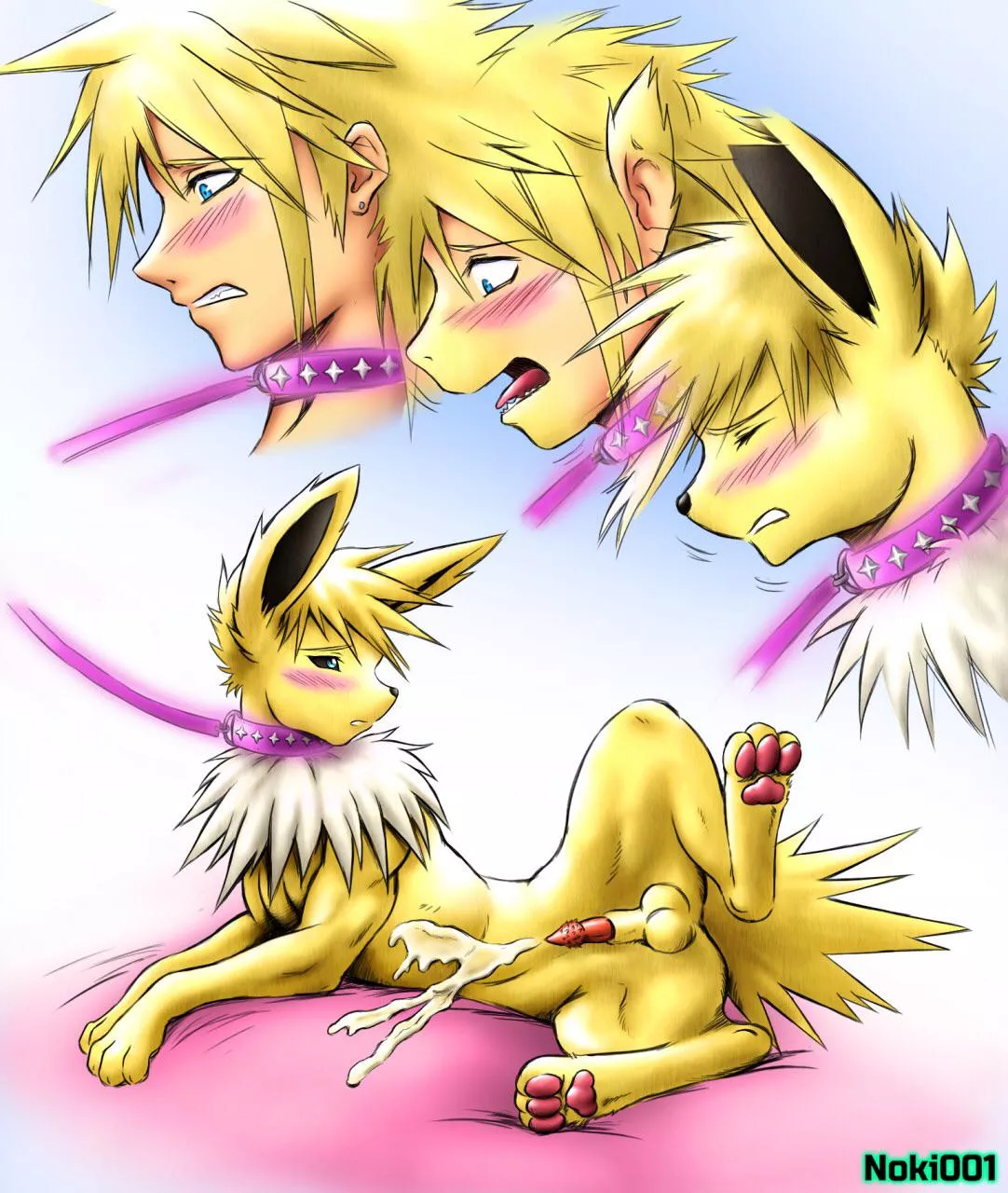 Electric Shock [Cloud > Jolteon] by Noki001