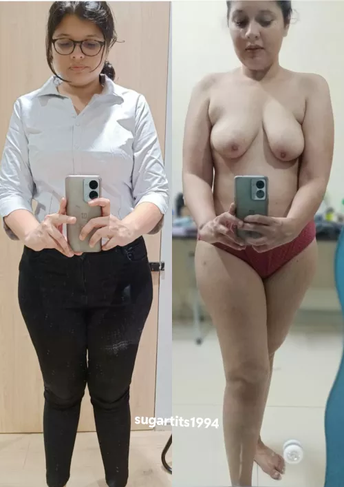 F28, 130lbs, 5'5 Reposting I’ve never showed face on reddit before so I’m nervous to do this but I’m tired of hiding my face from you guys... so, enjoy this face reveal ;) On/ Off Clothes?