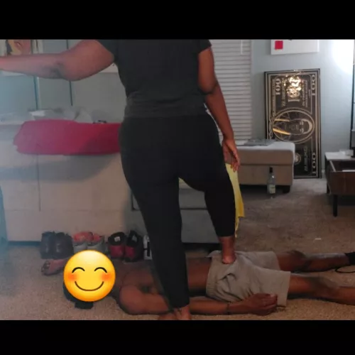 Feeling em out right before she crushes them!