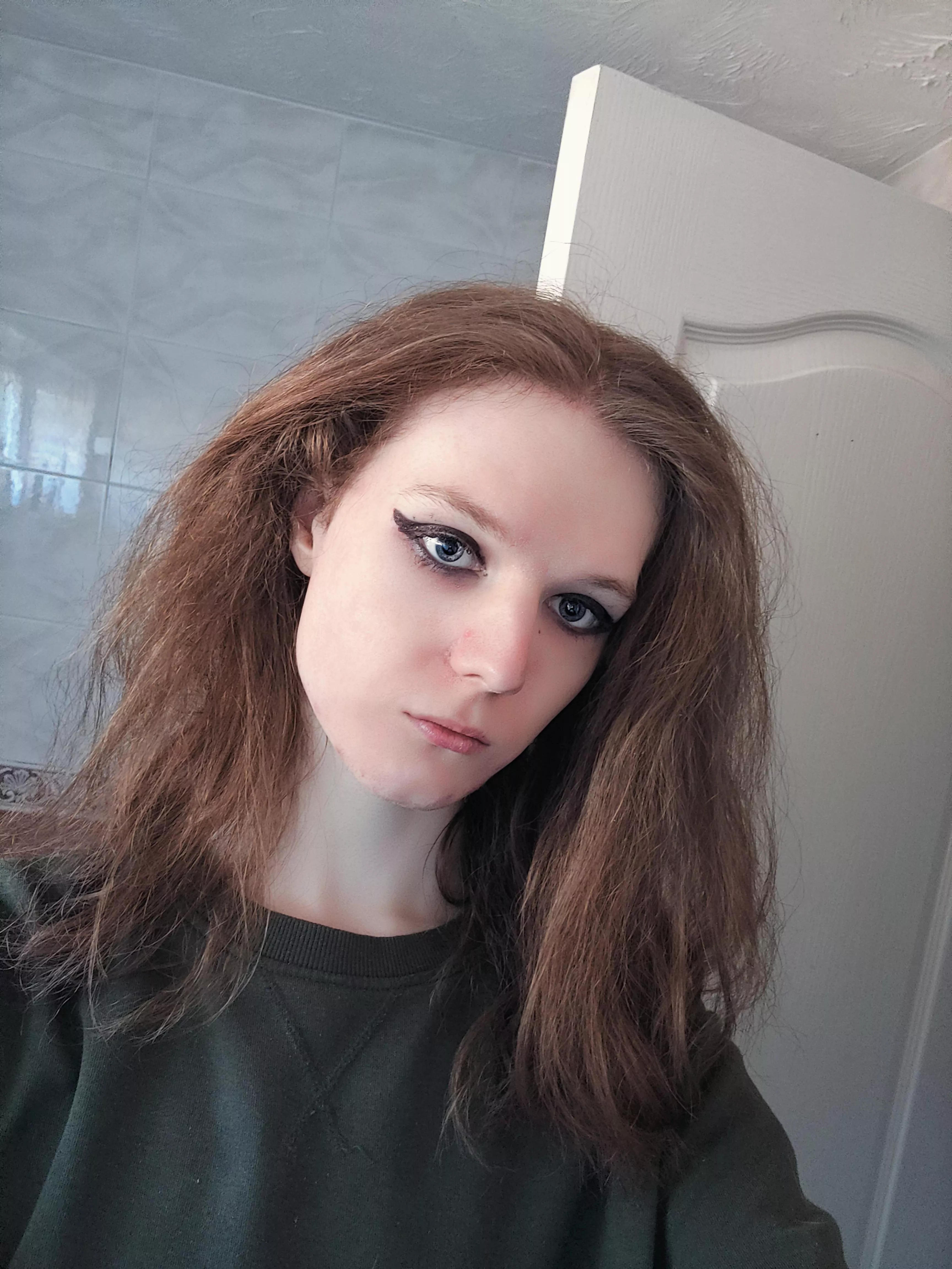 first time doing eyeliner how'd I do?