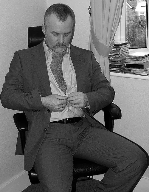 furry chest (x-post r/SuitedMen)