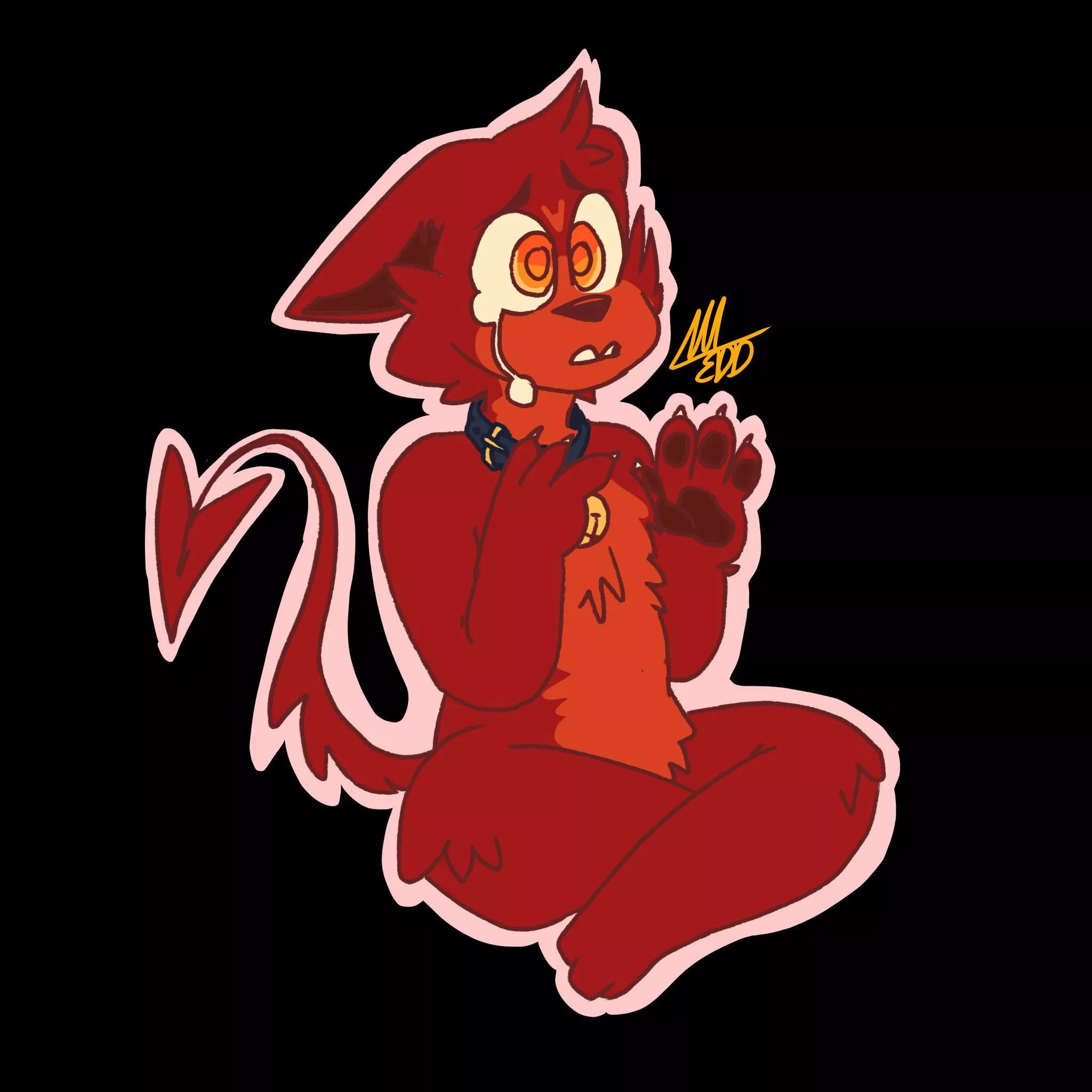 Hi! My name is Eddie. It’s 3:24am. And I’m bored. So have some art of my sona Maverick!