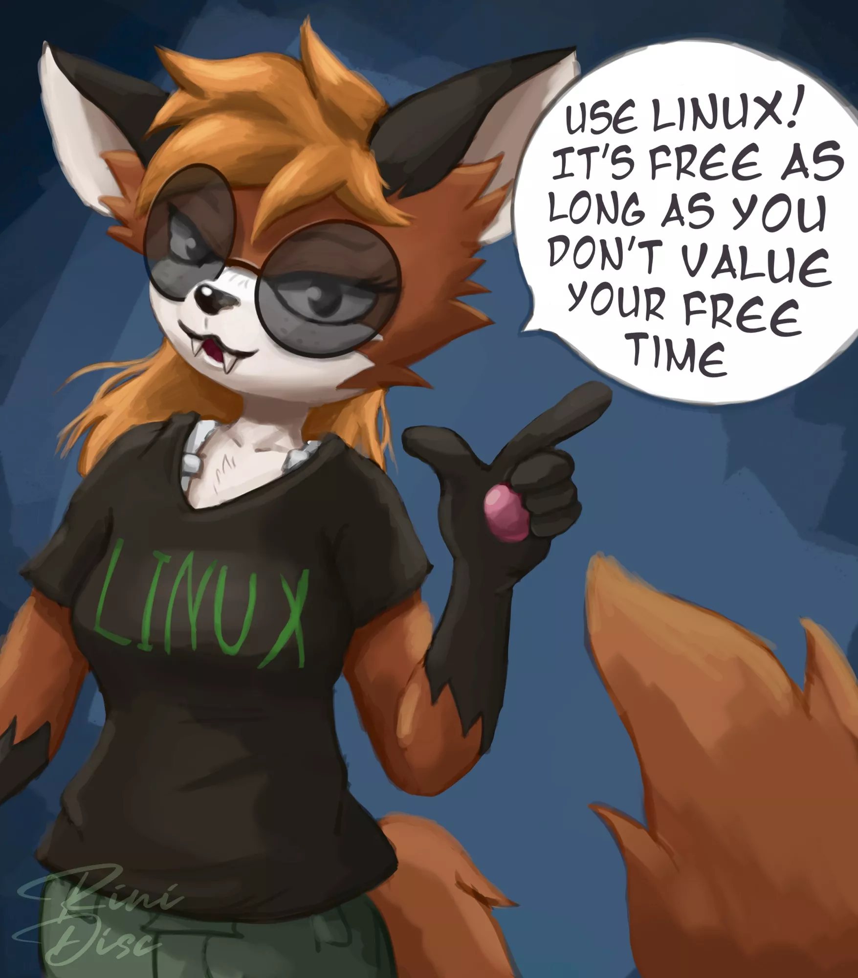 I drew Xenia the Linux Fox with some helpful advice