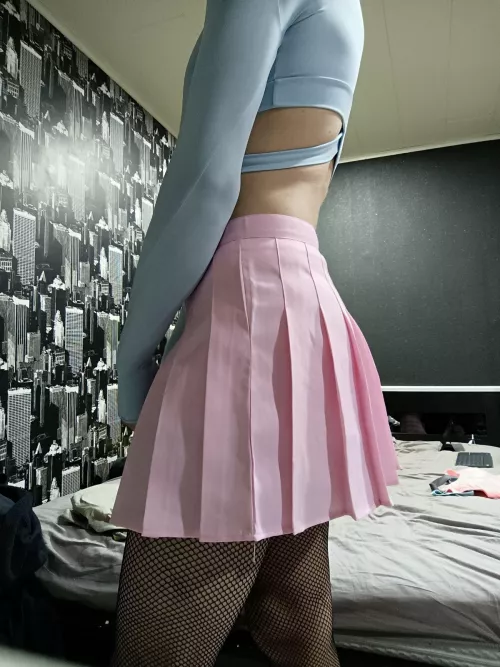 I just love wearing pink skirts🥰🥰