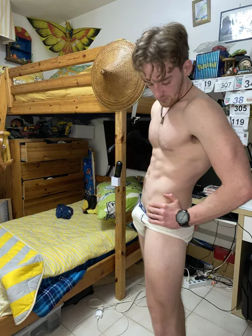 I just noticed these panties are stained