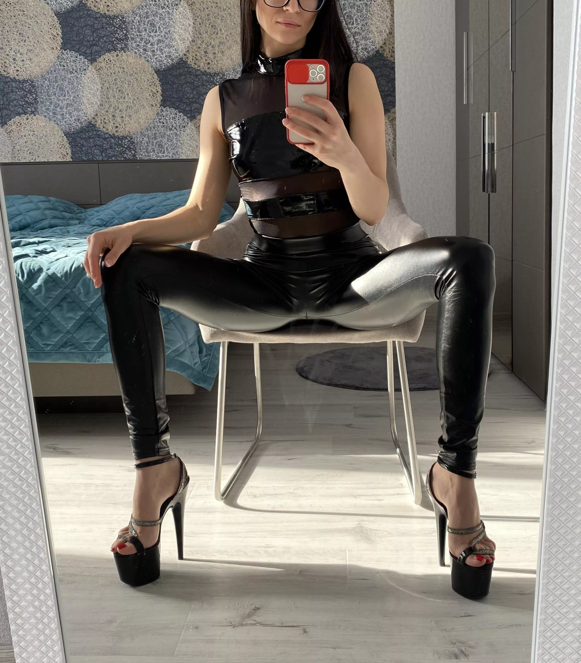 I'm just blown away by my amazing shiny pants