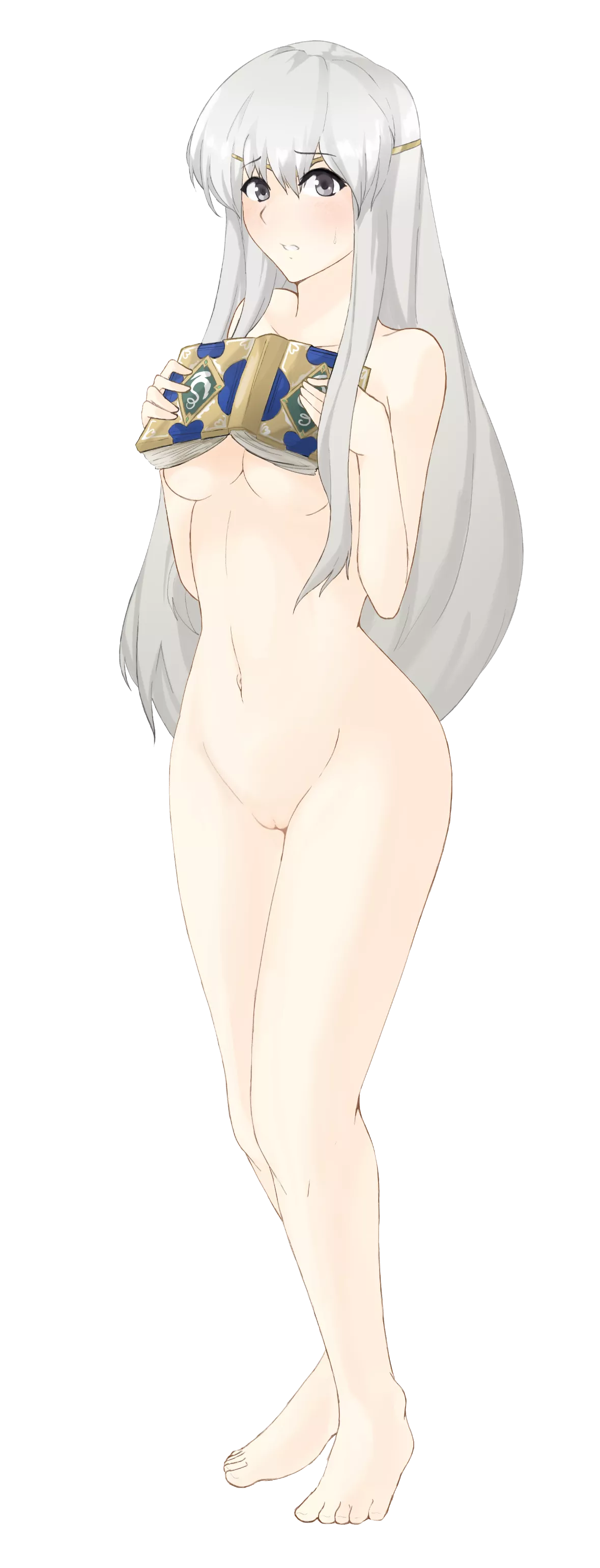 Julia, Naked and Embarrassed (Tridis)