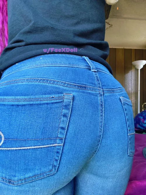 Love the way denim hugs my curves