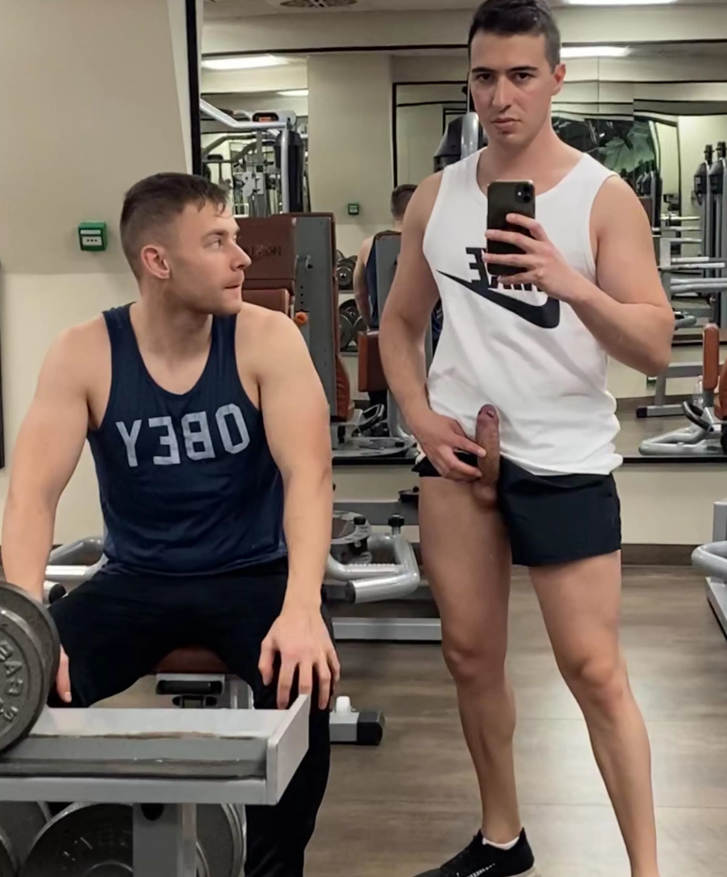 Me and my bro at the gym