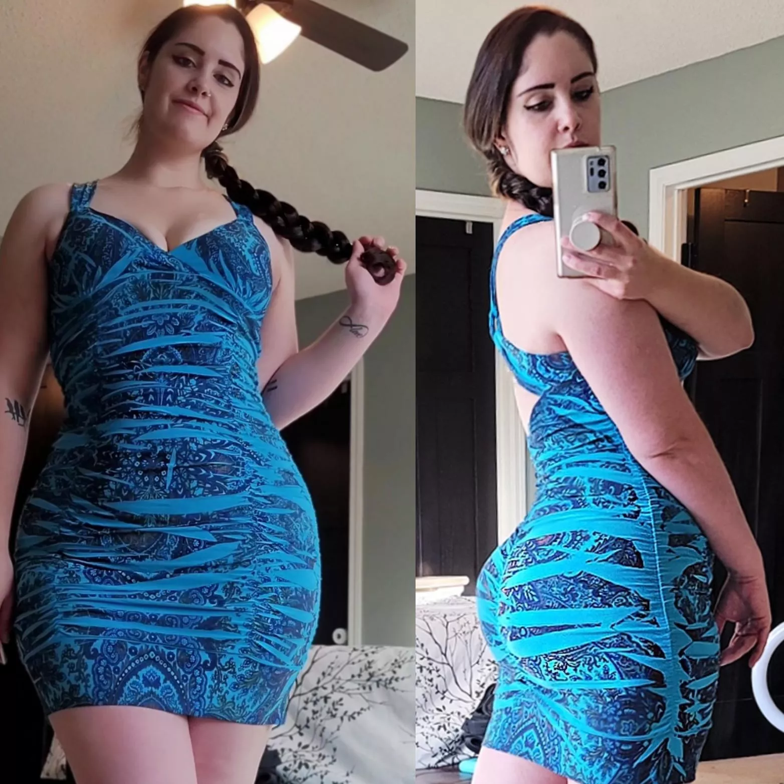 My favorite little dress hugs my curves