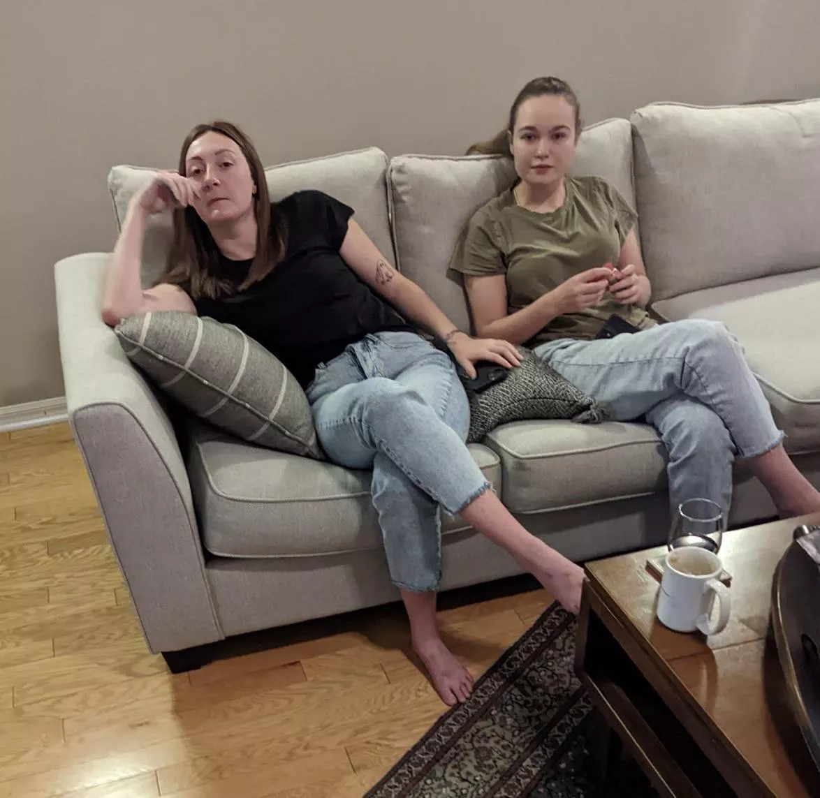 My Sister on the left and her girlfriend on the right