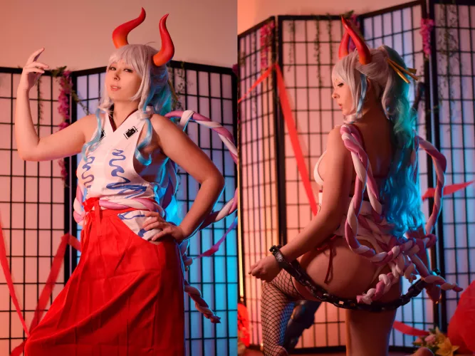 On and off 🔥 Yamato cosplays by Ribaibu [SELF]