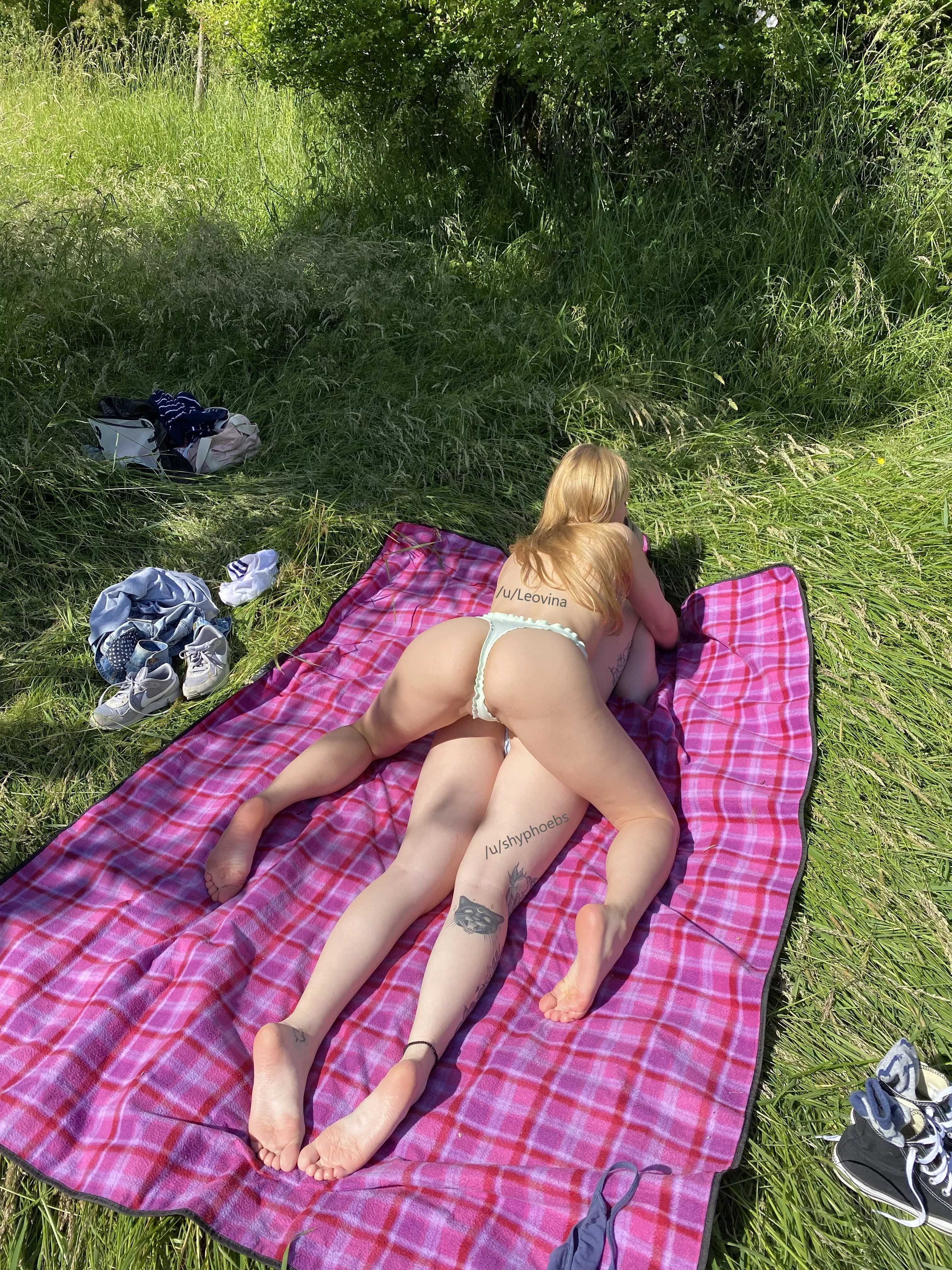 Play with our feet and butts after the hike?