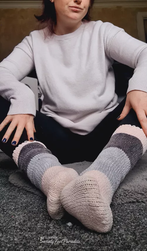 Sexy fluffy socks for the cold weather 😏 (Selling)