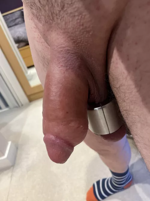 Socks on for safety.