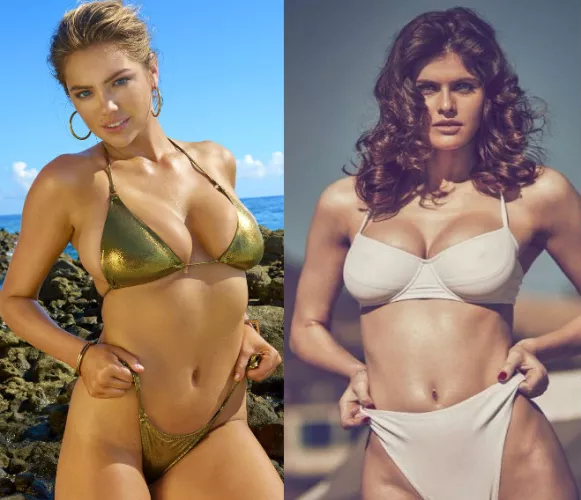 Super horny for Alexandra Daddario and Kate Upton and their incredible tits and could really use some help from a bud for them