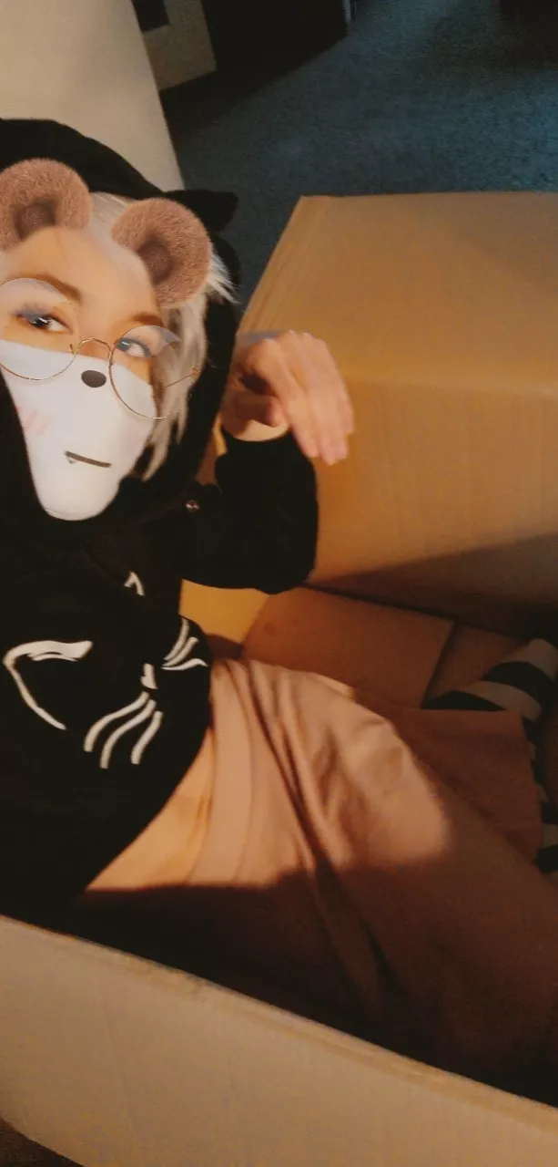 Wanna come in this box to cuddle?🙃