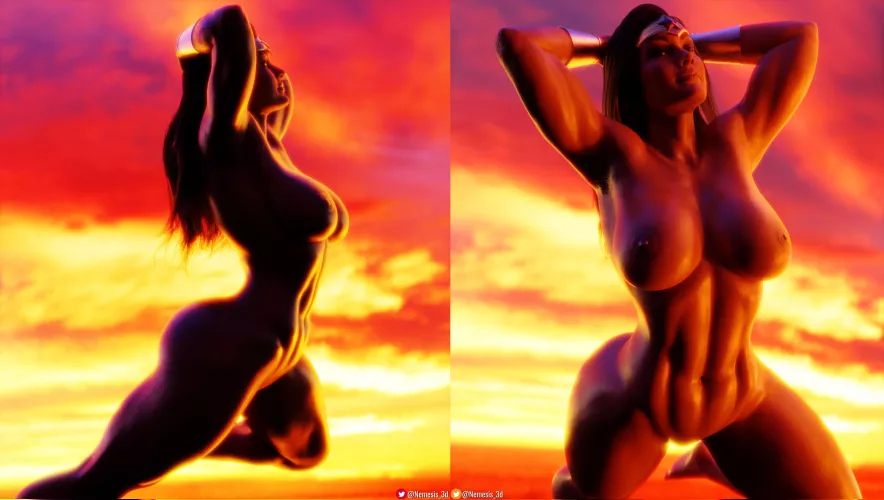 Wonder Woman - Diana at Sunset (Nemesis_3d) [DC]