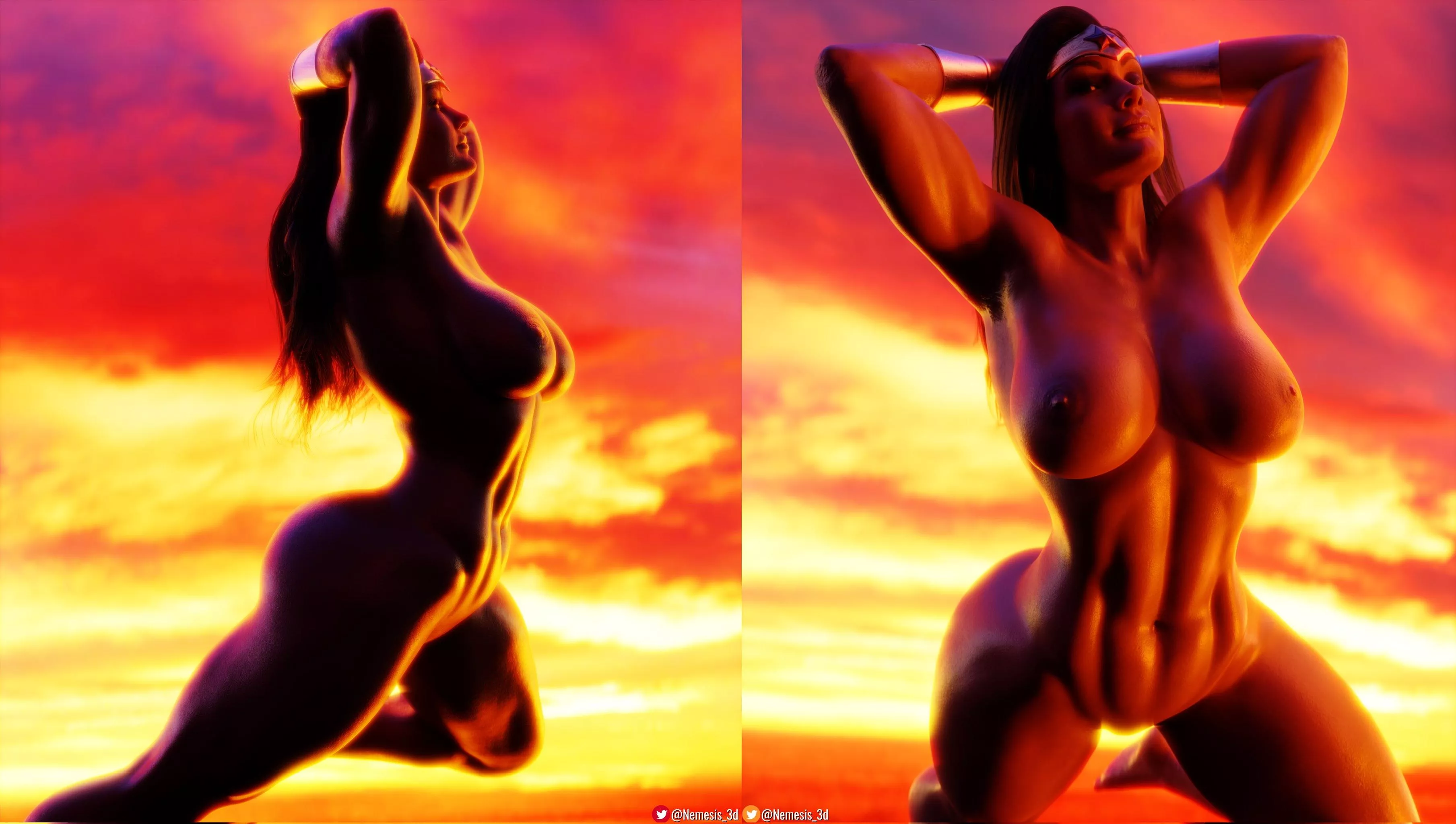 Wonder Woman - Diana at Sunset (Nemesis_3d) [DC]