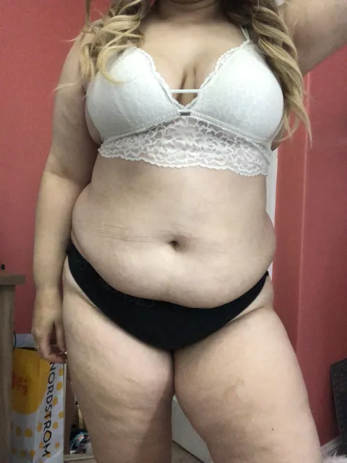 You can run your fingers over my thighs and feel all my bumps and dips 😂