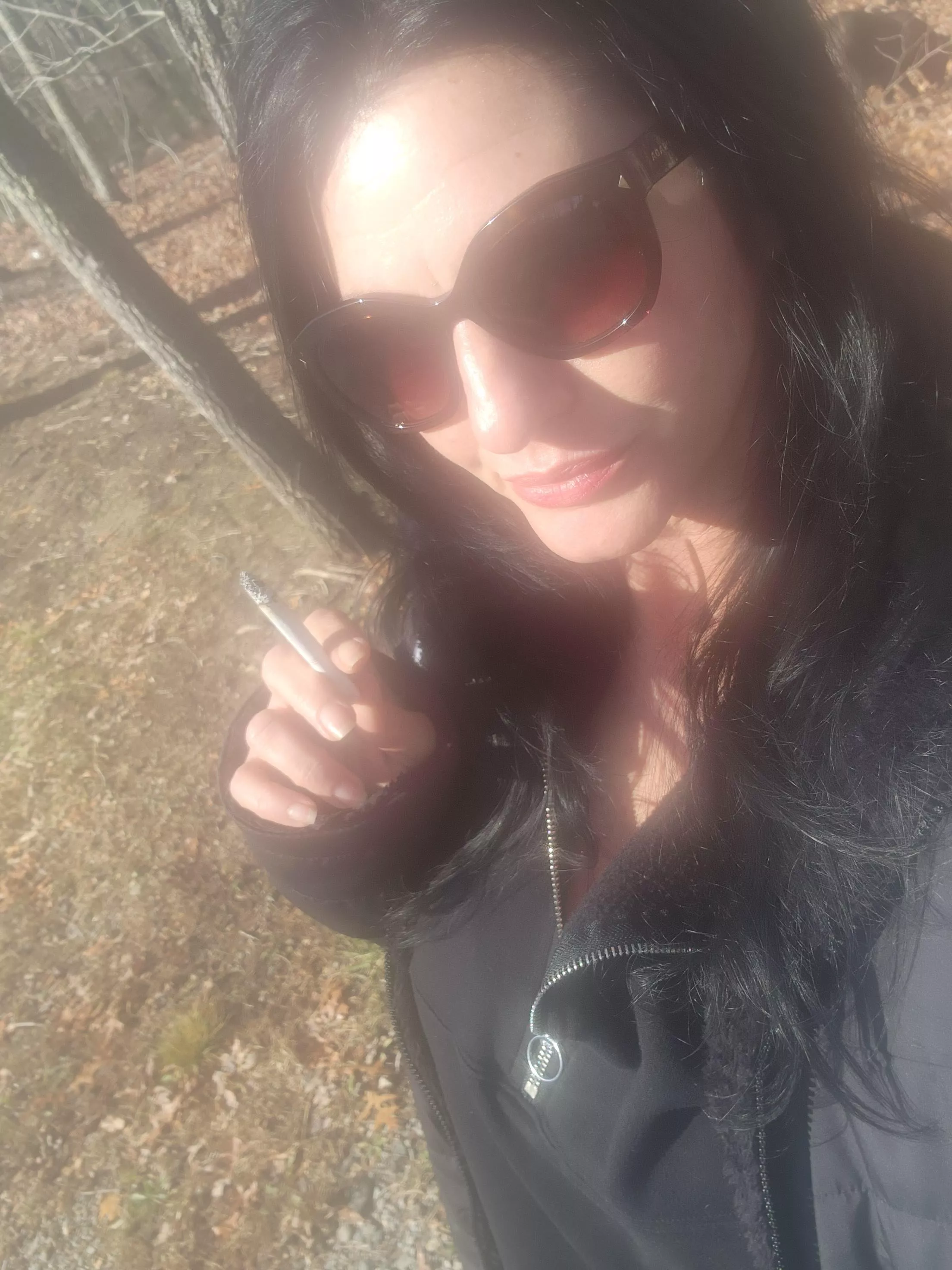 A smoking morning in the cold