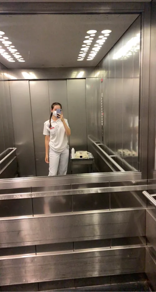 After nightshift :/ good morning to the people it’s morning for