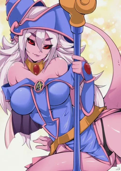 Android 21 as Dark Magician Girl