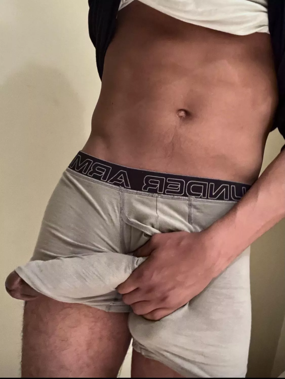 Do you wanna see my Massive Cock Flop out of my shorts?