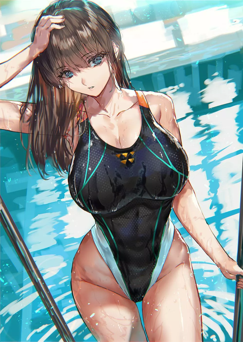 Filling that swimsuit out nicely