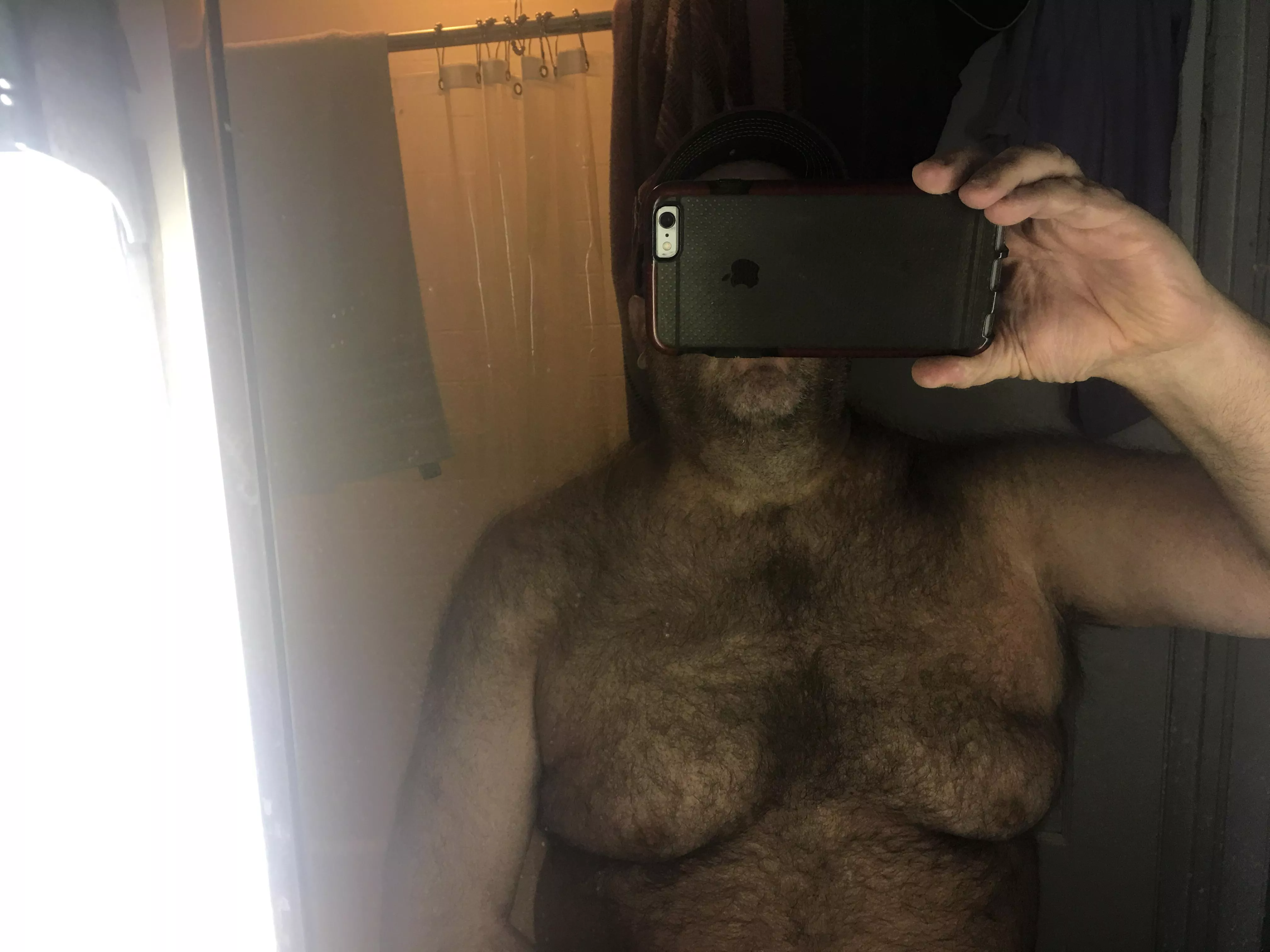 Furry chest and shoulders