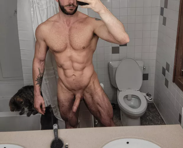 I promise that's toothpaste on my mouth