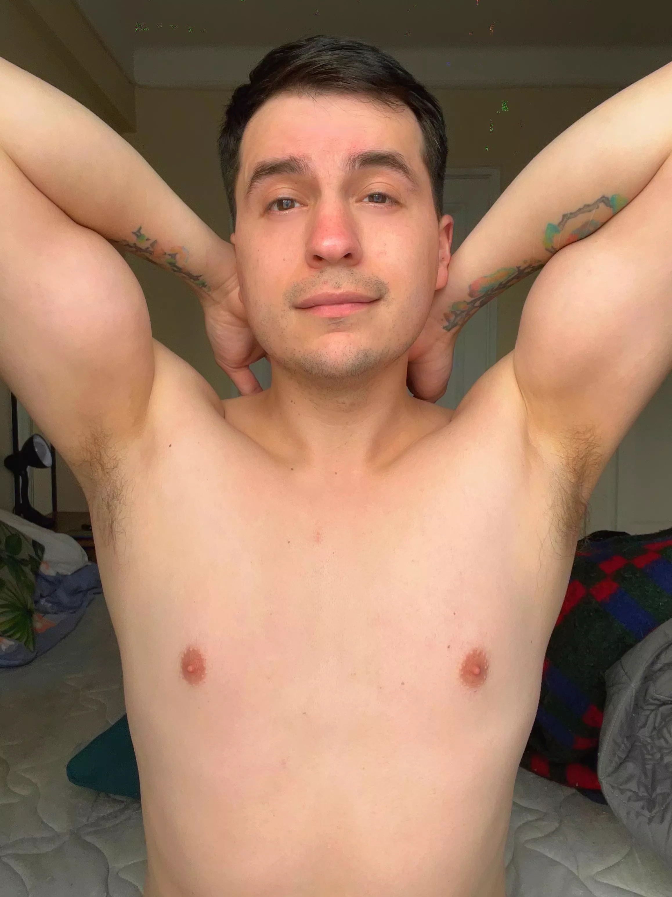 Ignore the bed behind me