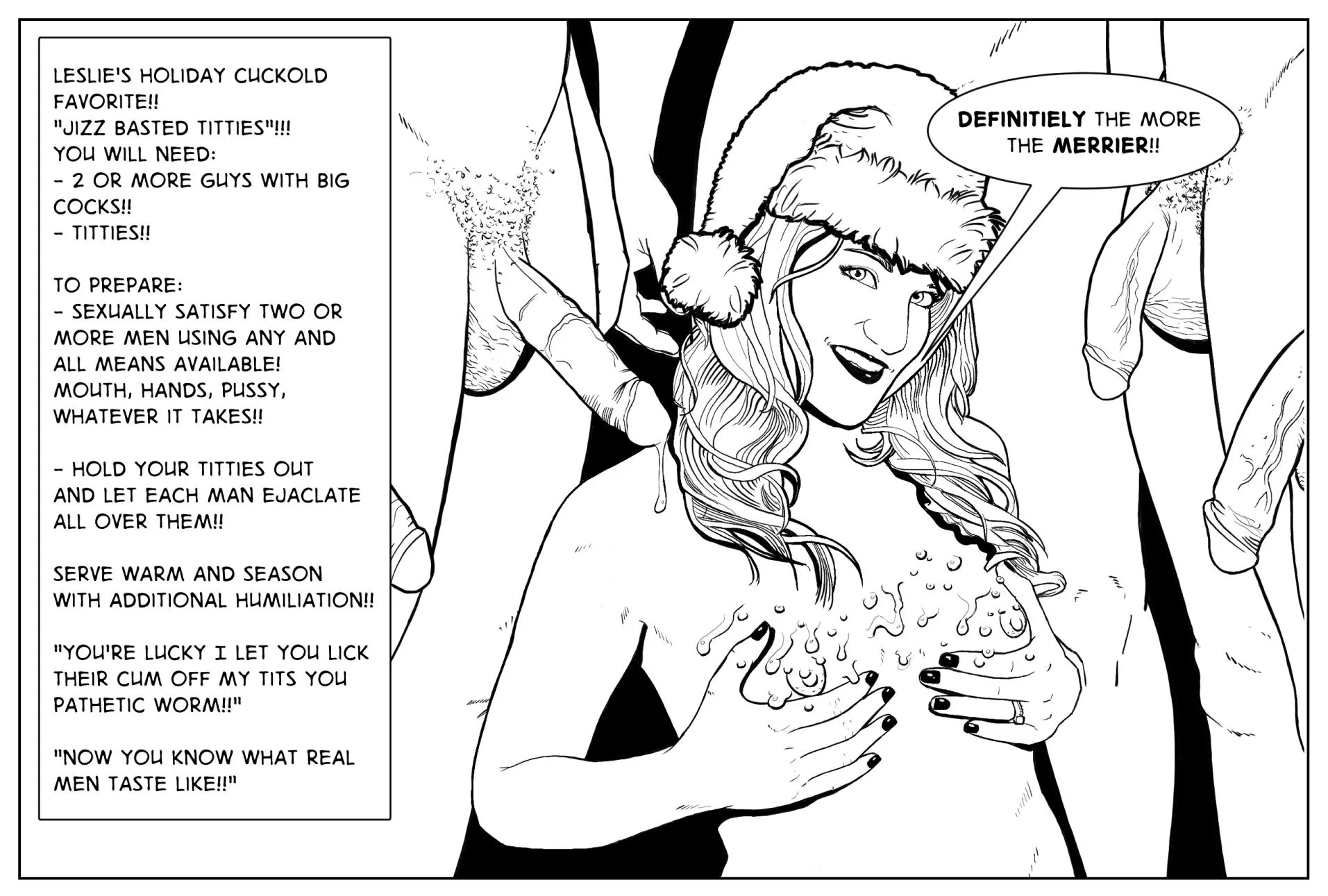 Jizz basted titties!