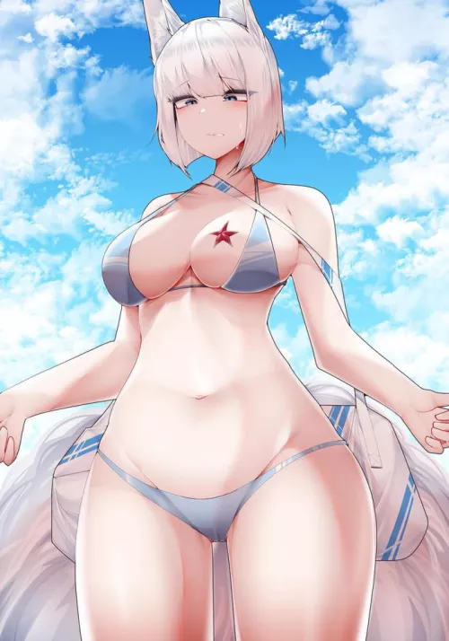 Kaga seems a bit shy (Samip)