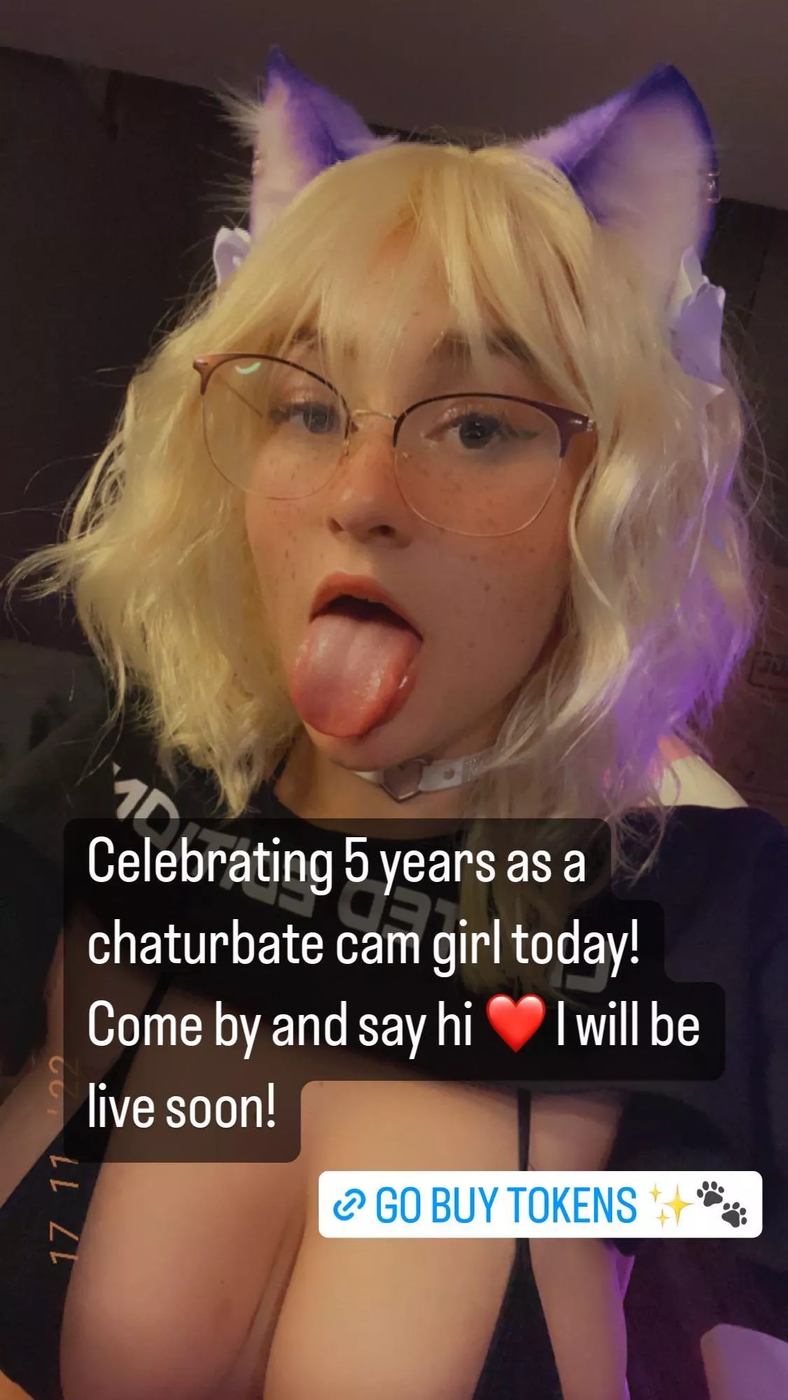 Let’s gooooo! LIVE CELEBRATING 5 YEARS BEING A SLUT ON CAMERA!! Come watch me get all messy 😈 chaturbate.com/ashleyblayde
