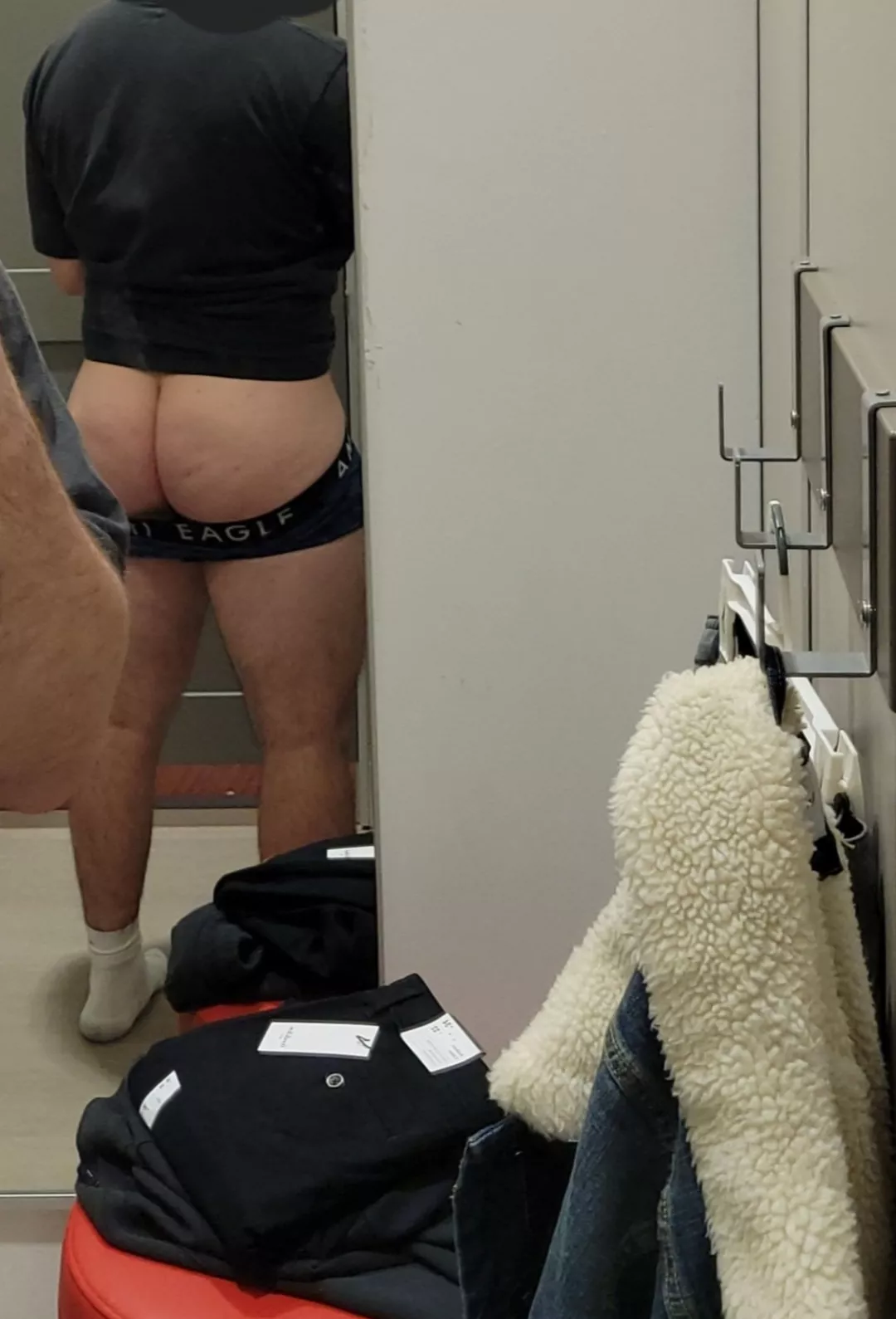 Let's have some fun in the dressing room?