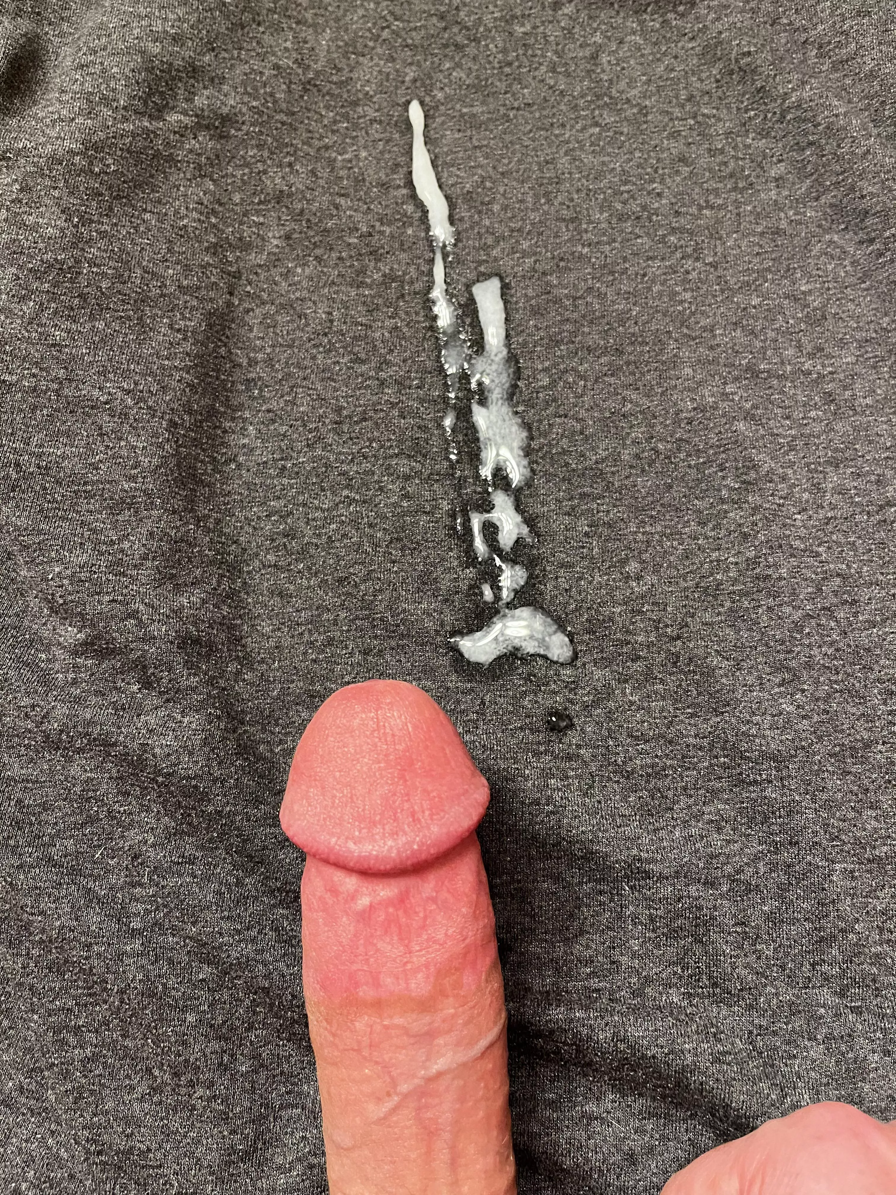 More of my thick cum that should have been swallowed.