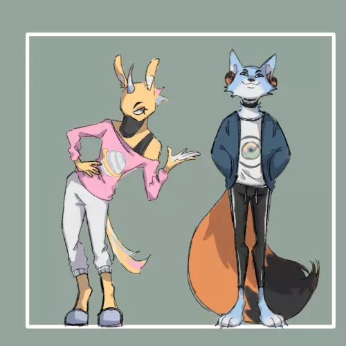My ocs but furry