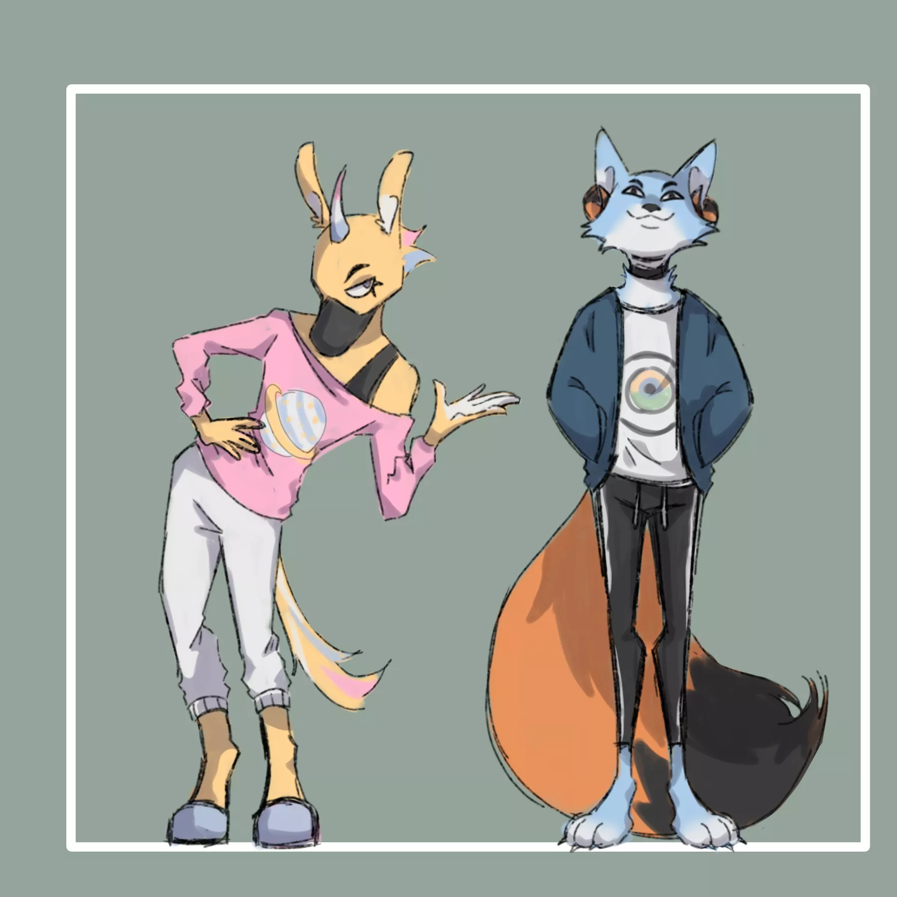 My ocs but furry